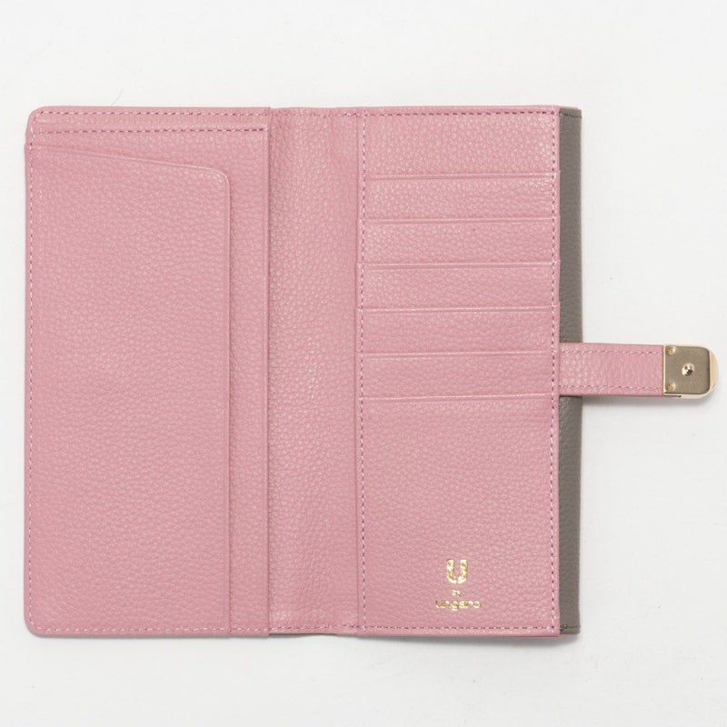 U by ungaroシルヴィー 外ポケット二つ折り長財布 グレー