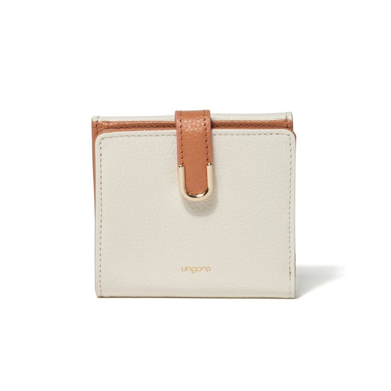 U by ungaroシルヴィー BOX折り財布 アイボリー