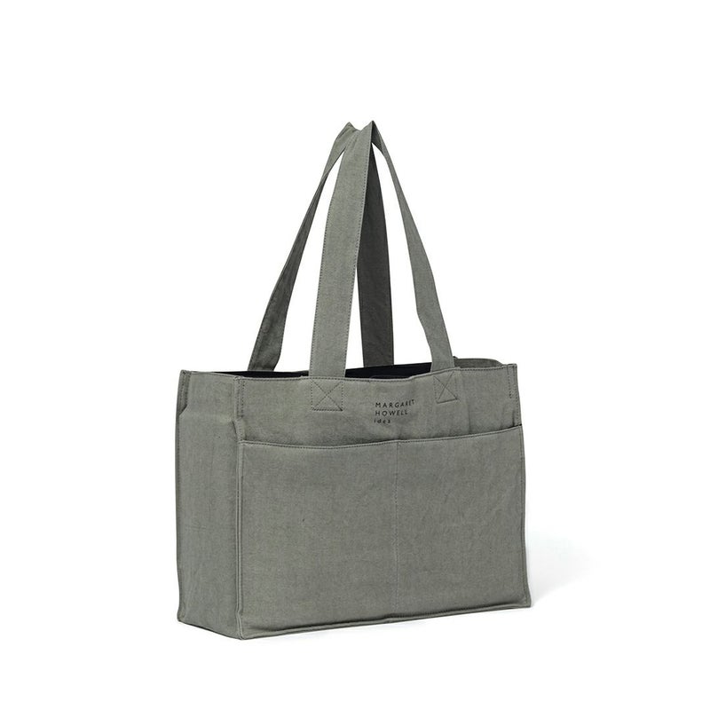 MARGARET HOWELL idea クランボーン トート ブルーグレー