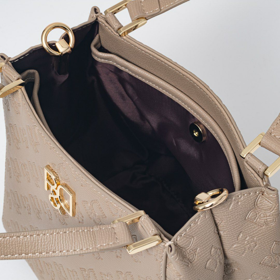  PINKY&DIANNE ミラー 2WAYハンド ベージュ