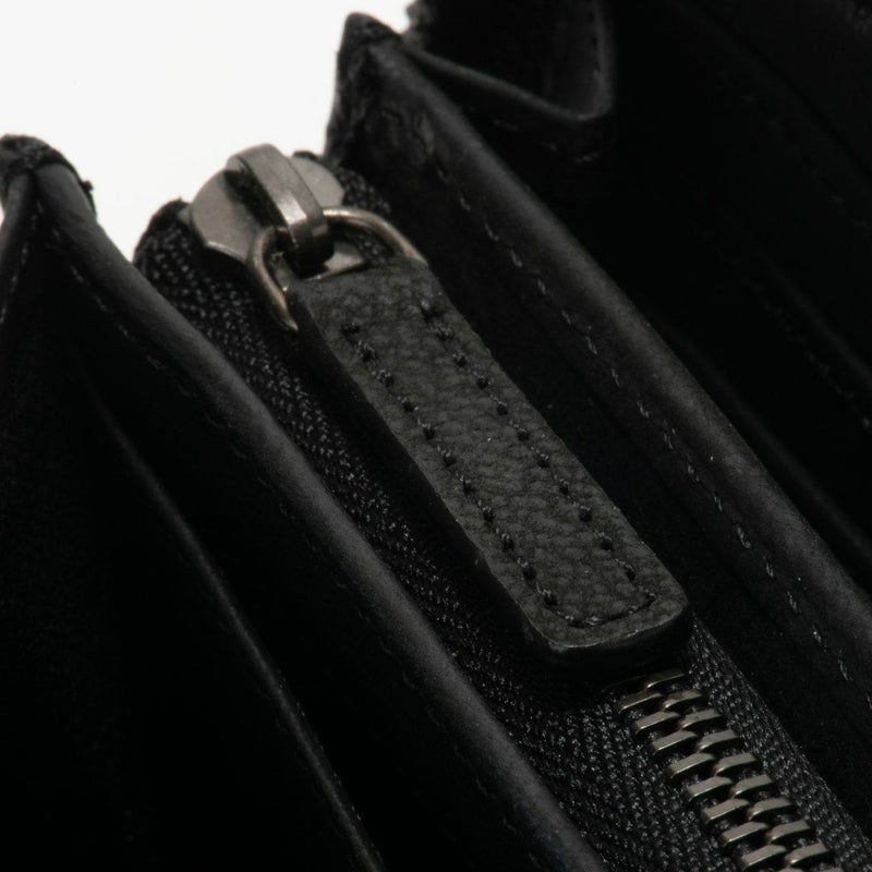 NOMADOI ガルーシャメッシュ ラウンドファスナー長財布 ブラック