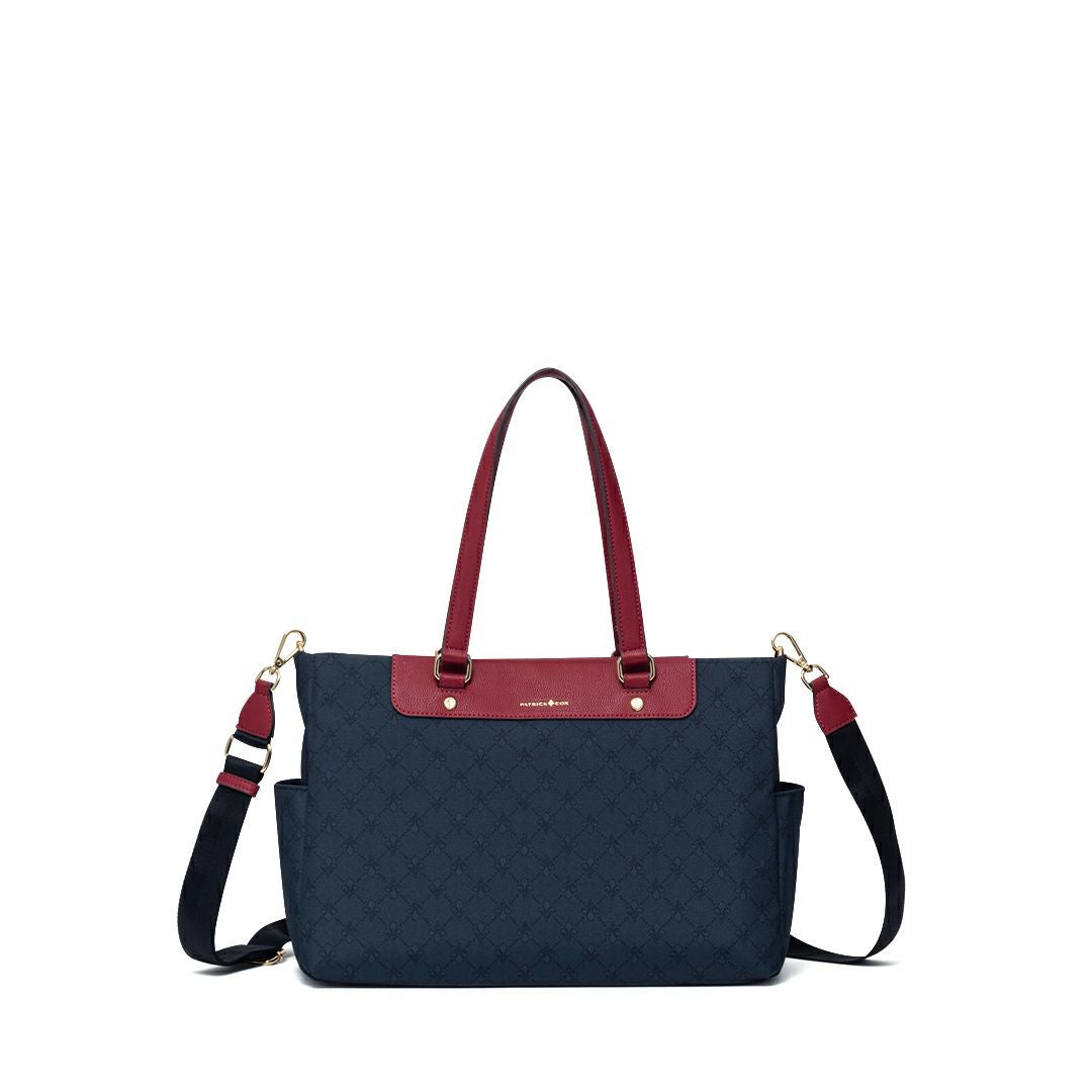 PATRICK COXリッチナイロン 2WAYトート ブラック