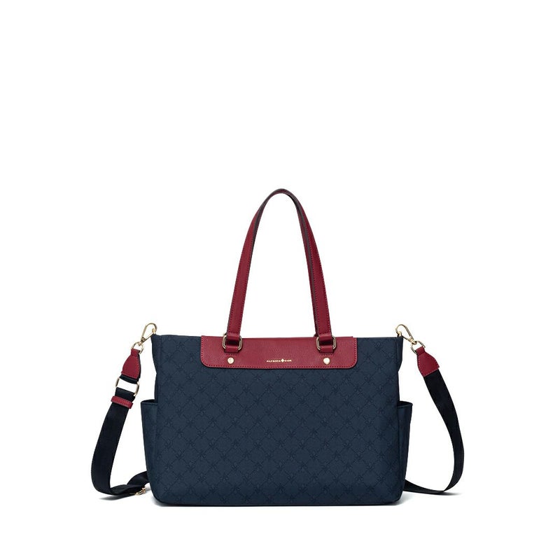 PATRICK COXリッチナイロン 2WAYトート ブラック