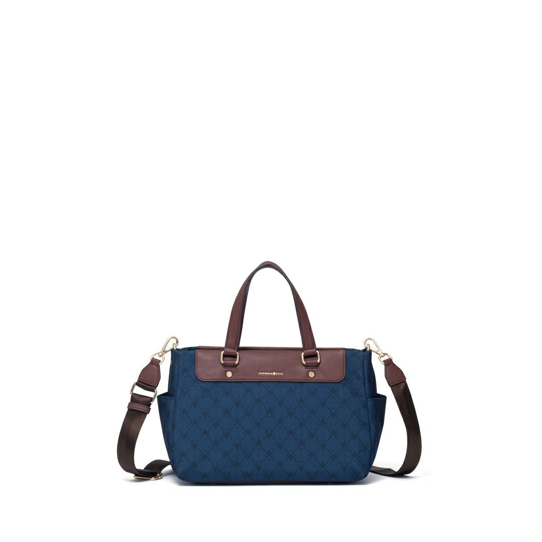 PATRICK COXリッチナイロン 2WAYハンド ネイビー