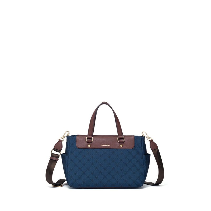 PATRICK COXリッチナイロン 2WAYハンド ネイビー