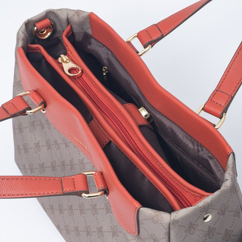 PATRICK COXリッチナイロン 2WAYハンド ベージュ