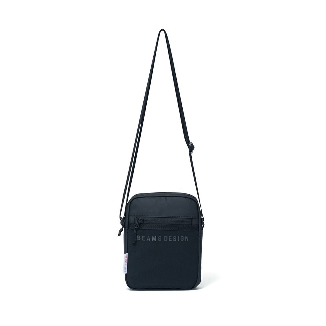 BEAMS DESIGN ELASTIC MESH ショルダーバッグ【BMMH0BS9】 ブラック