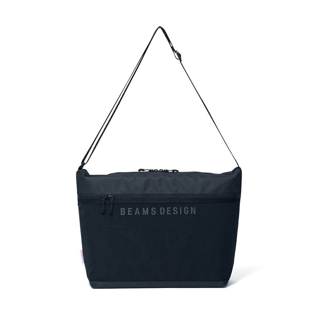 BEAMS DESIGN ELASTIC MESH ショルダーバッグ【BMMH0BSA】 ブラック