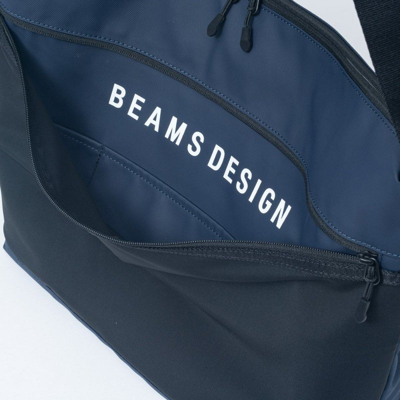 BEAMS DESIGN ELASTIC MESH ショルダーバッグ【BMMH0BSA】 ネイビー