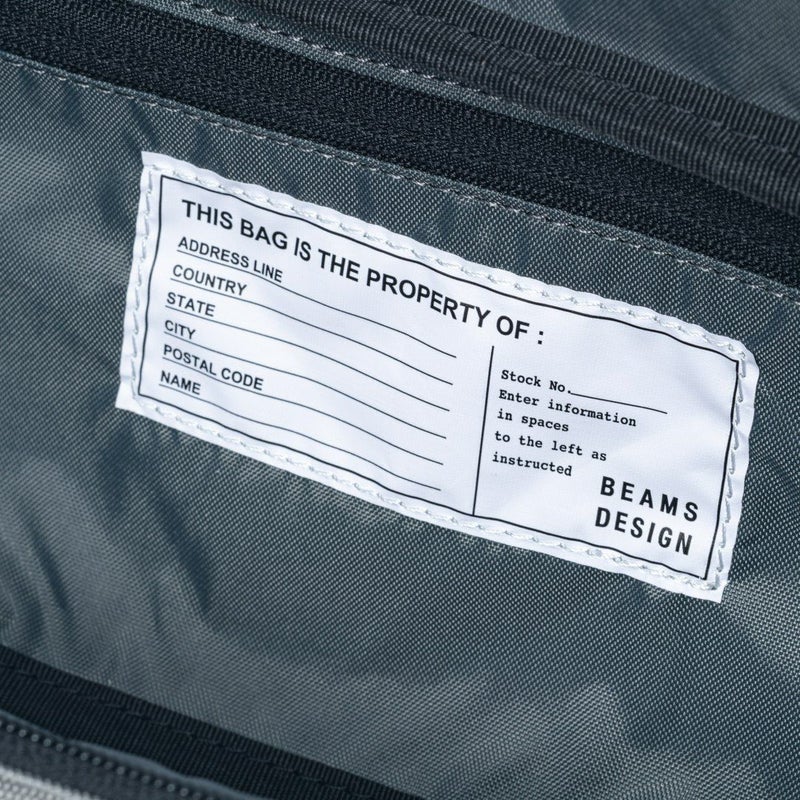 BEAMS DESIGN Every One 横型ボディバッグ グレー