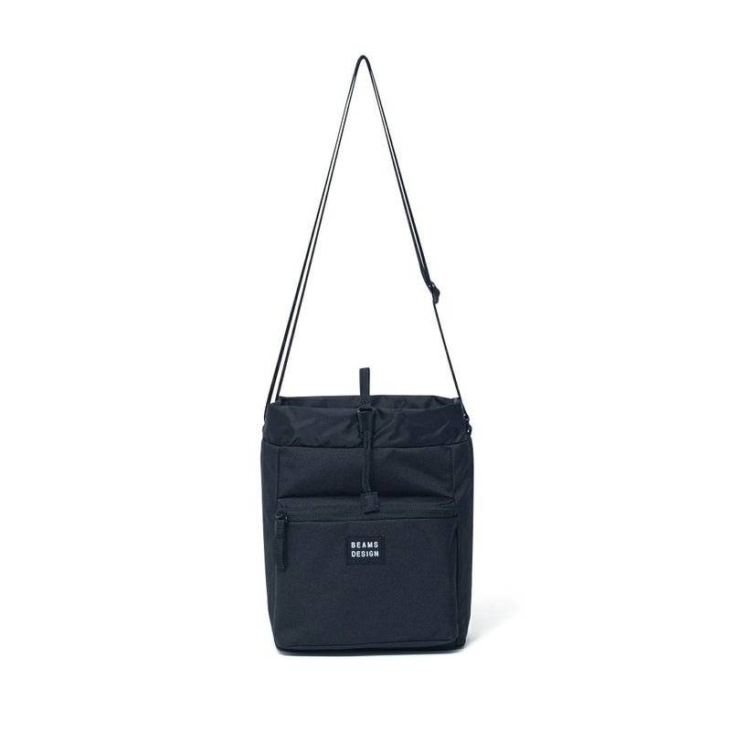 BEAMS DESIGN Every One 巾着型ショルダーバッグ ブラック