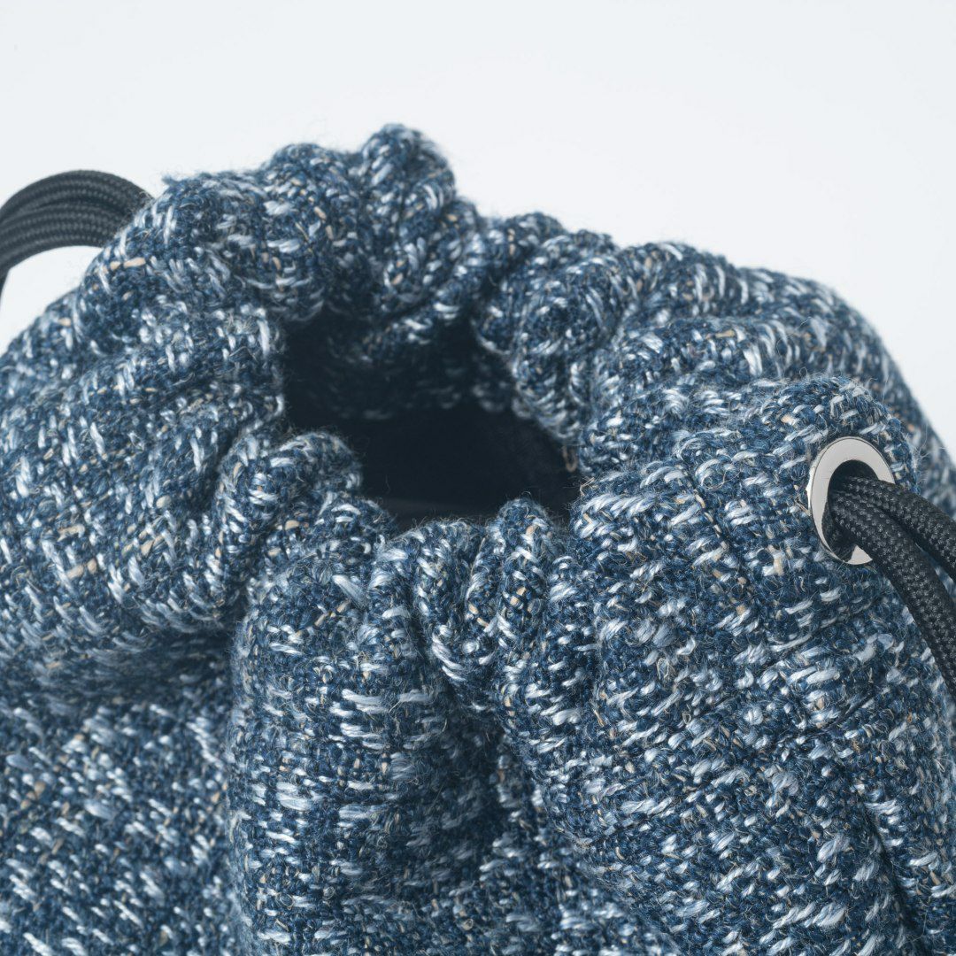 MANIUNO NOVATEX 巾着 ネイビー