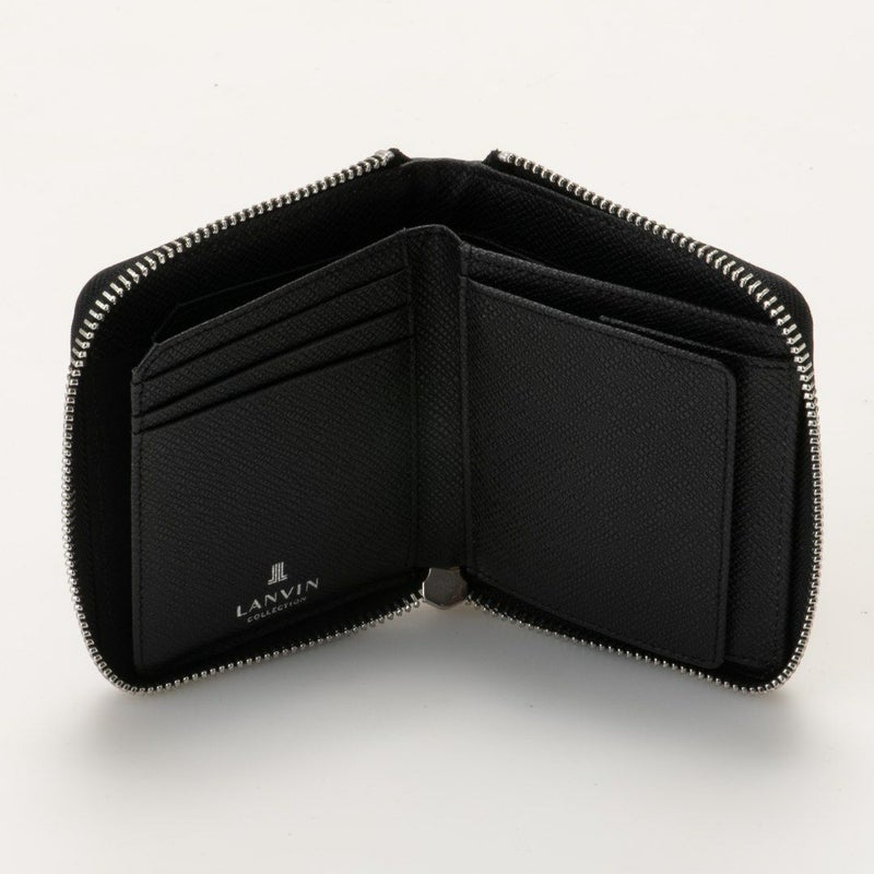  LANVIN COLLECTION RHEIN ラウンドファスナー折り財布 グリーン