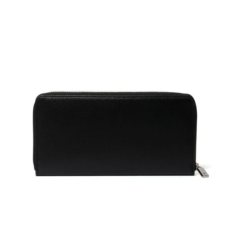 LANVIN COLLECTIONFLOWER PRINT ラウンドファスナー長財布 ブラック