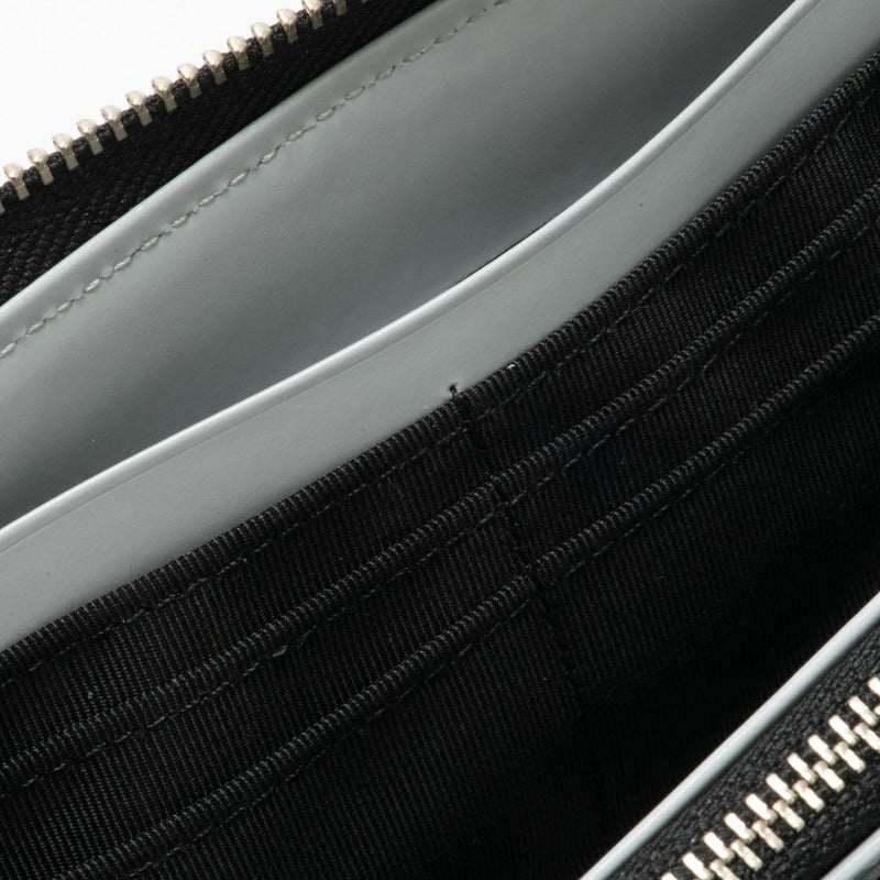 LANVIN COLLECTIONFLOWER PRINT ラウンドファスナー長財布 ブラック