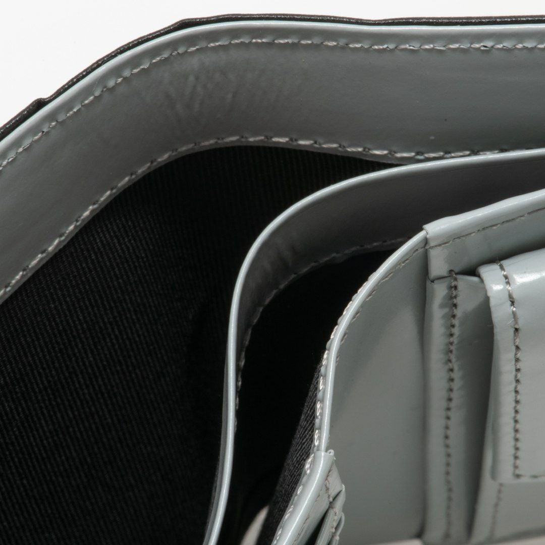 LANVIN COLLECTIONFLOWER PRINT 二つ折り財布 ブラック