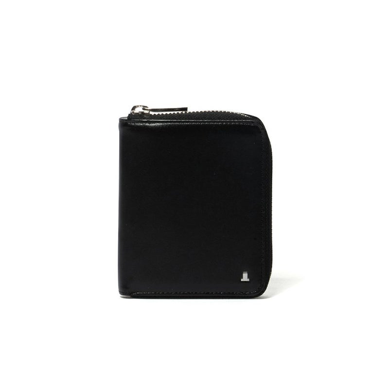 LANVIN COLLECTIONFLOWER PRINT ラウンドファスナー折り財布 ブラック