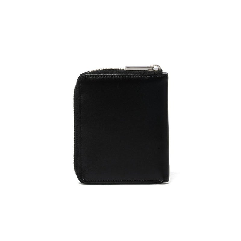 LANVIN COLLECTIONFLOWER PRINT ラウンドファスナー折り財布 ブラック