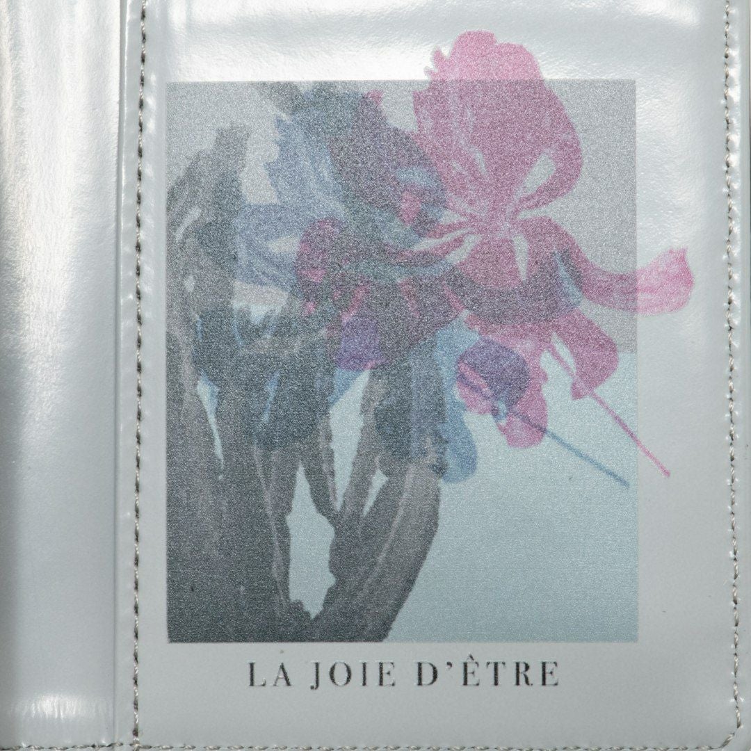 LANVIN COLLECTIONFLOWER PRINT 名刺入れ ブラック