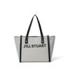 JILL STUART パネル トート ホワイト×ブラック