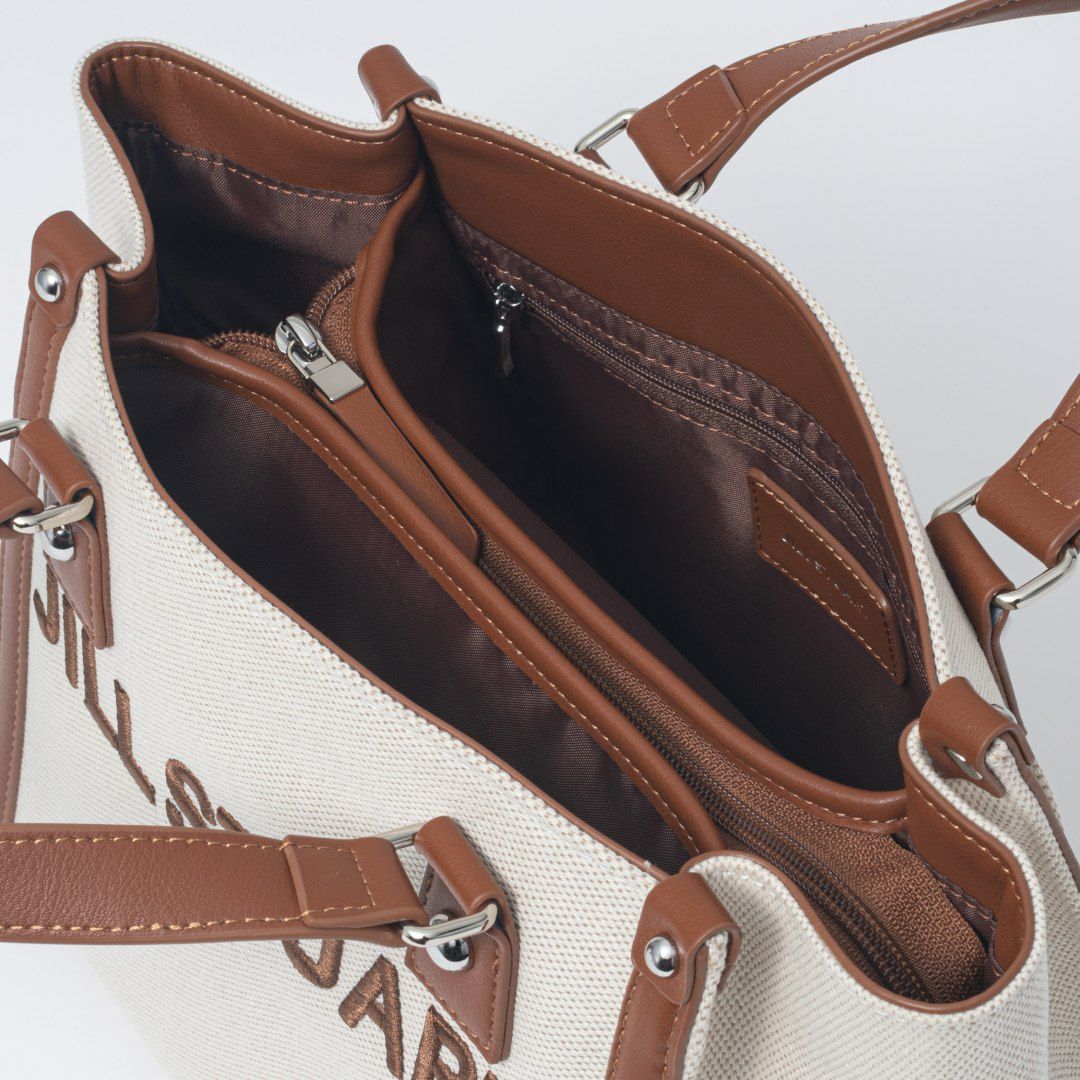 JILL STUART パネル 2WAYハンド キャメル