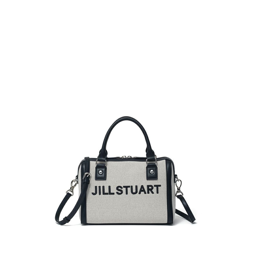 JILL STUART パネル 2WAYボストン ホワイト×ブラック