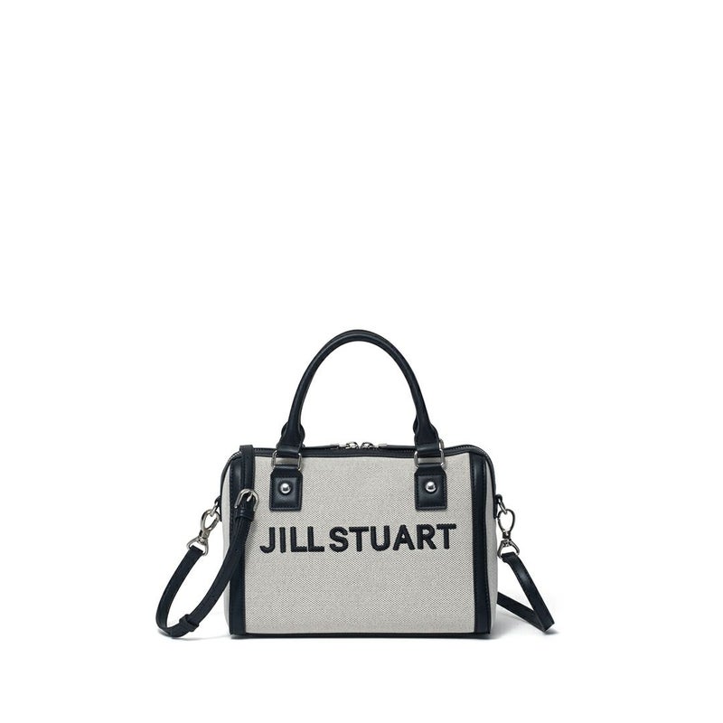 JILL STUART パネル 2WAYボストン ホワイト×ブラック