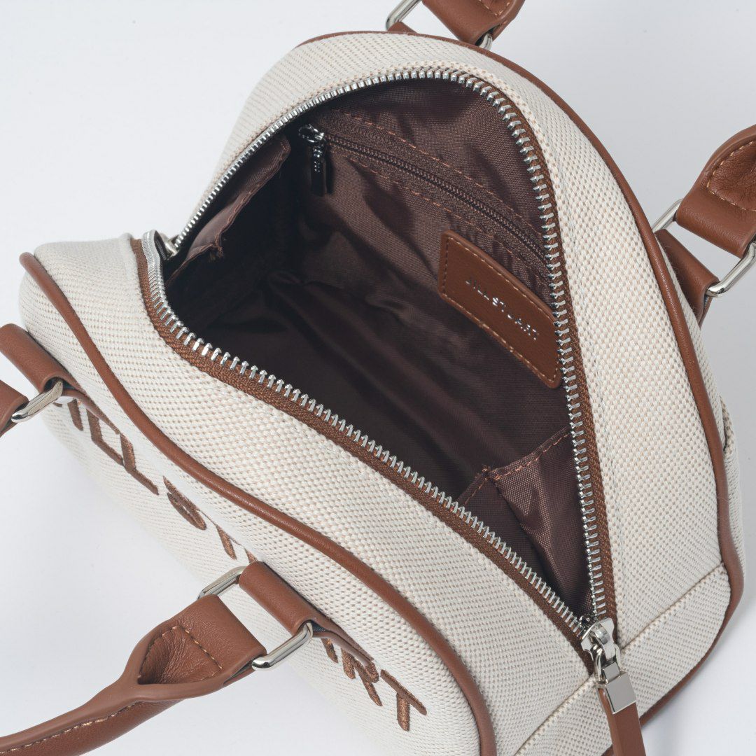 JILL STUART パネル 2WAYミニボストン キャメル