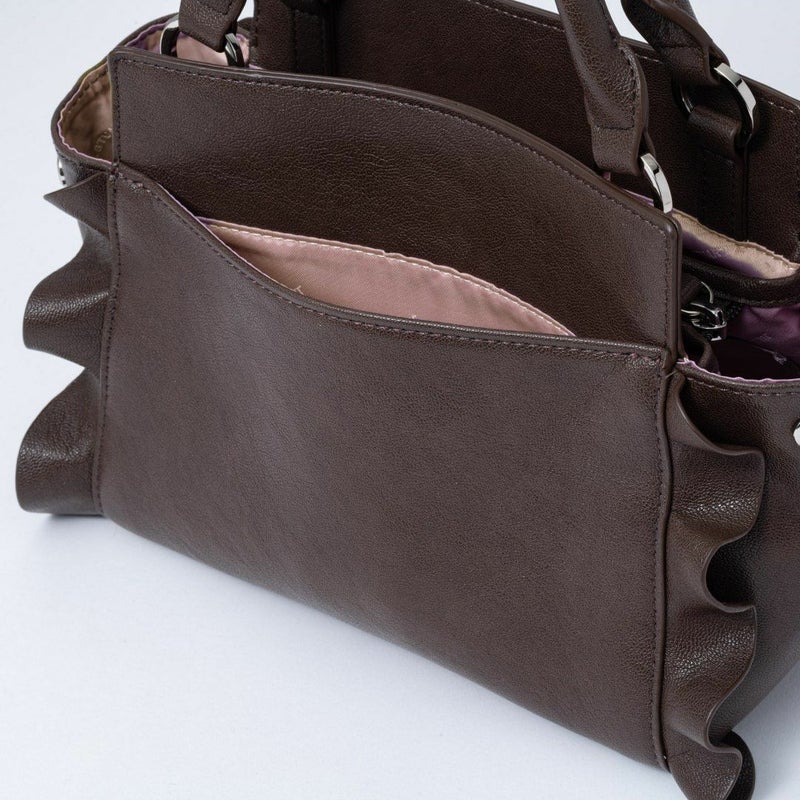 JILL STUART ラッフル 2WAYハンド チョコ