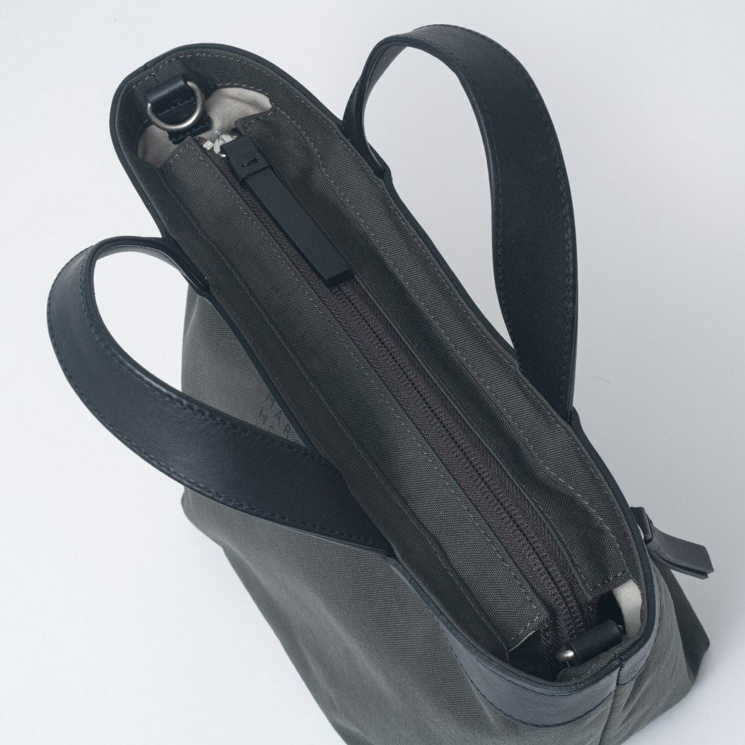 【美品】MARGARET HOWELL idea ハンドバッグ 2way 黒 MARGARET HOWELL idea（マーガレット ハウエル アイデア） 【正規販売