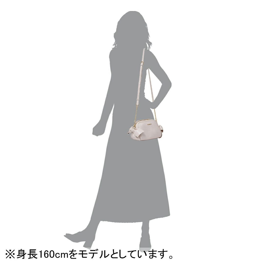 【値下げ】ジルスチュアート　クロコ調がま口ショルダーバッグ　ブルー　美人百花掲載 JILLSTUART - 【値下げ】ジルスチュアート クロコ調がま口ショルダー