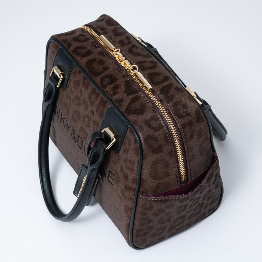 PINKY&DIANNE ソフトレオパード 2WAYボストン 商品｜THE BAGMANIA