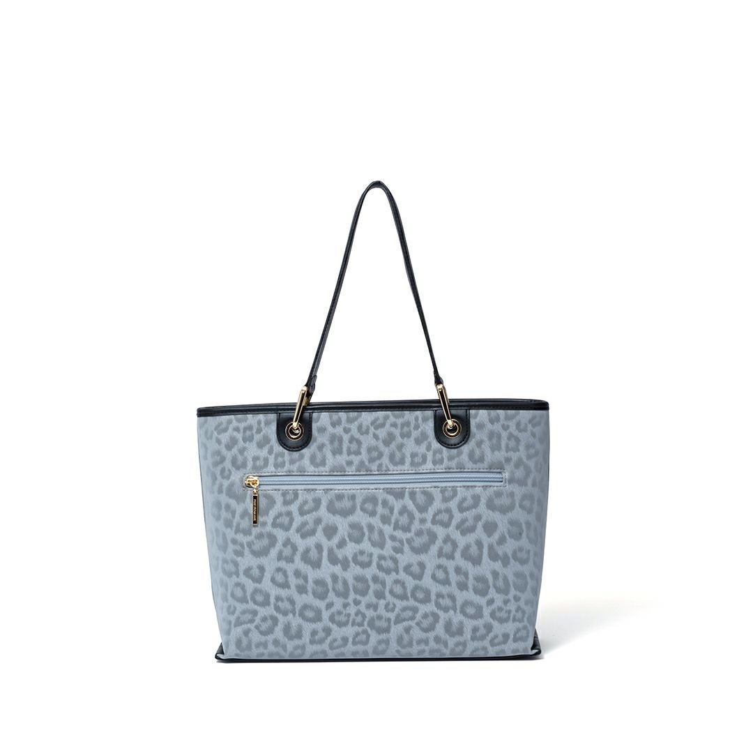 PINKY&DIANNE ソフトレオパード トート グレー