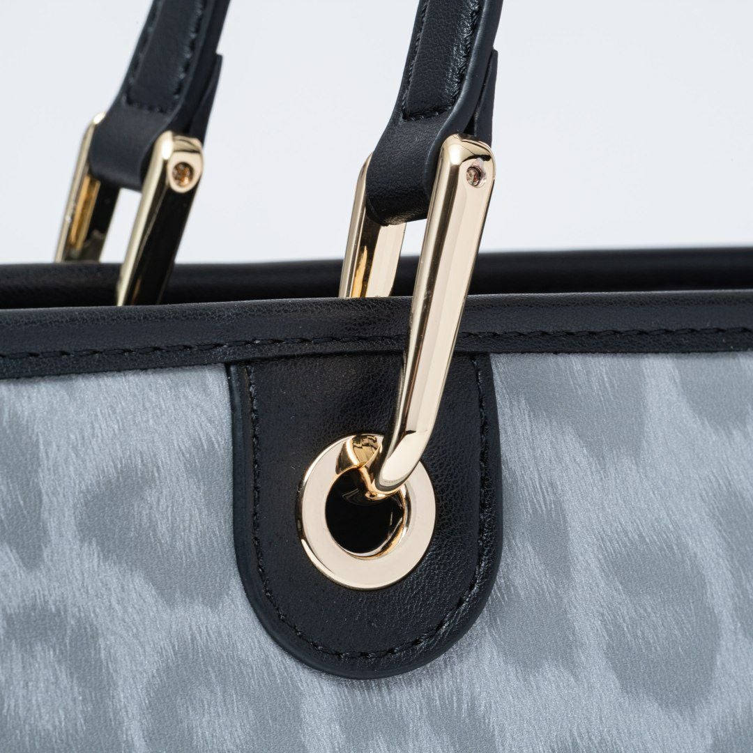 PINKY&DIANNE ソフトレオパード トート グレー