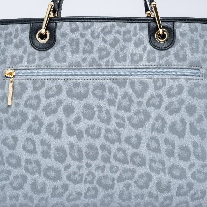 PINKY&DIANNE ソフトレオパード トート グレー