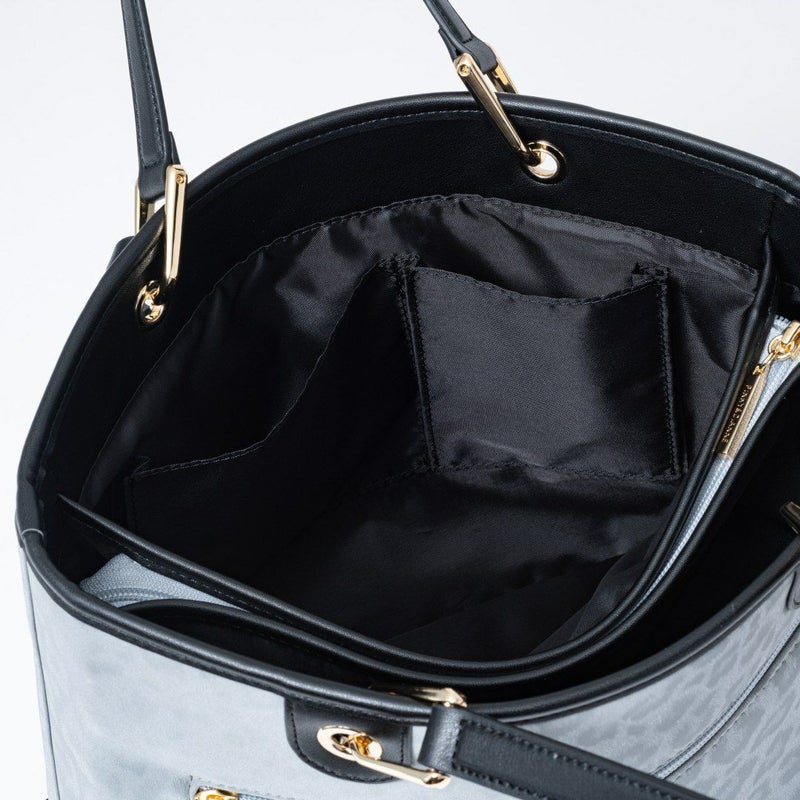 PINKY&DIANNE ソフトレオパード トート グレー