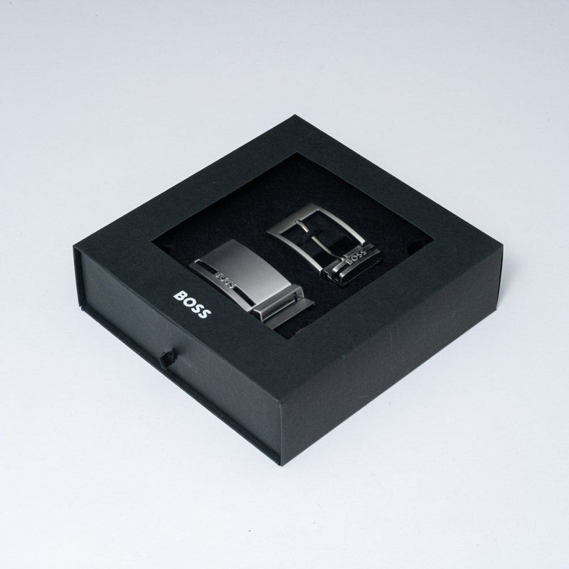 BOSS Galliz イタリアンレザーリバーシブルベルト【HBMB5010】 ブラック