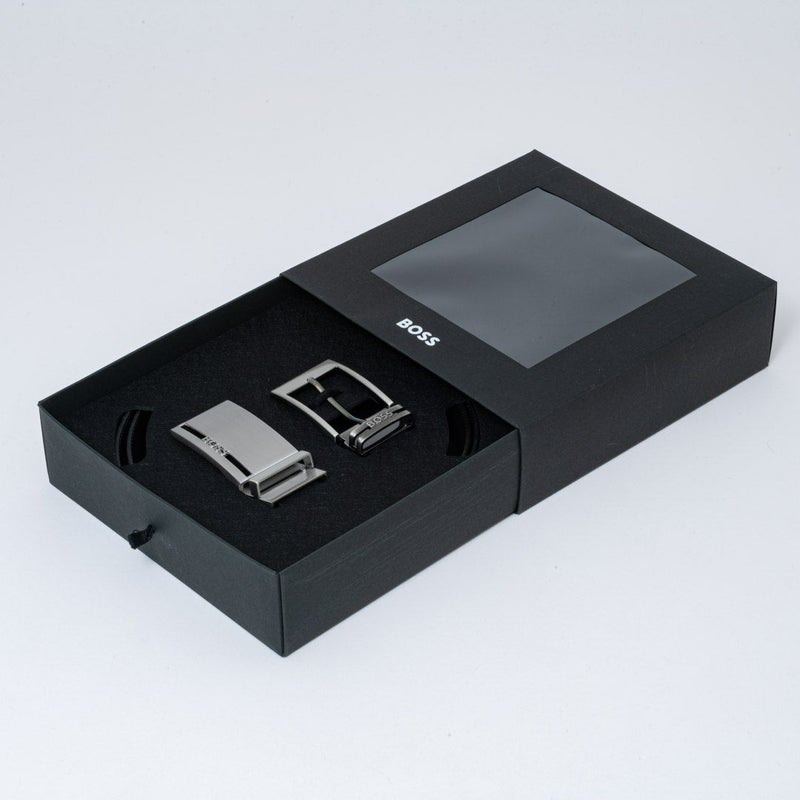 BOSS Galliz イタリアンレザーリバーシブルベルト【HBMB5010】 ブラック