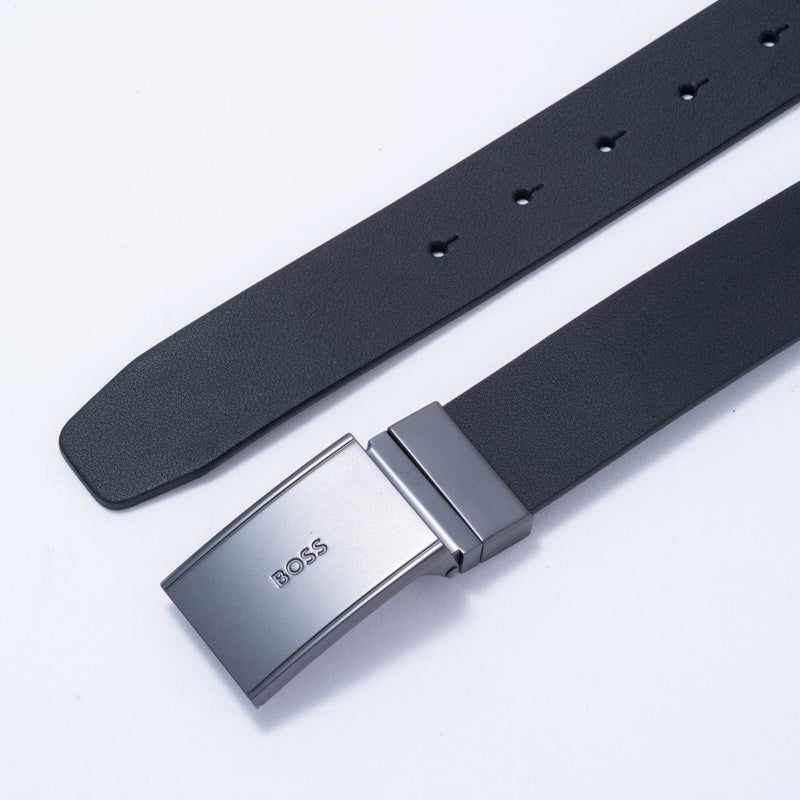 BOSS Gemmy イタリアンレザーリバーシブルベルト【HBMB5070】 ブラック