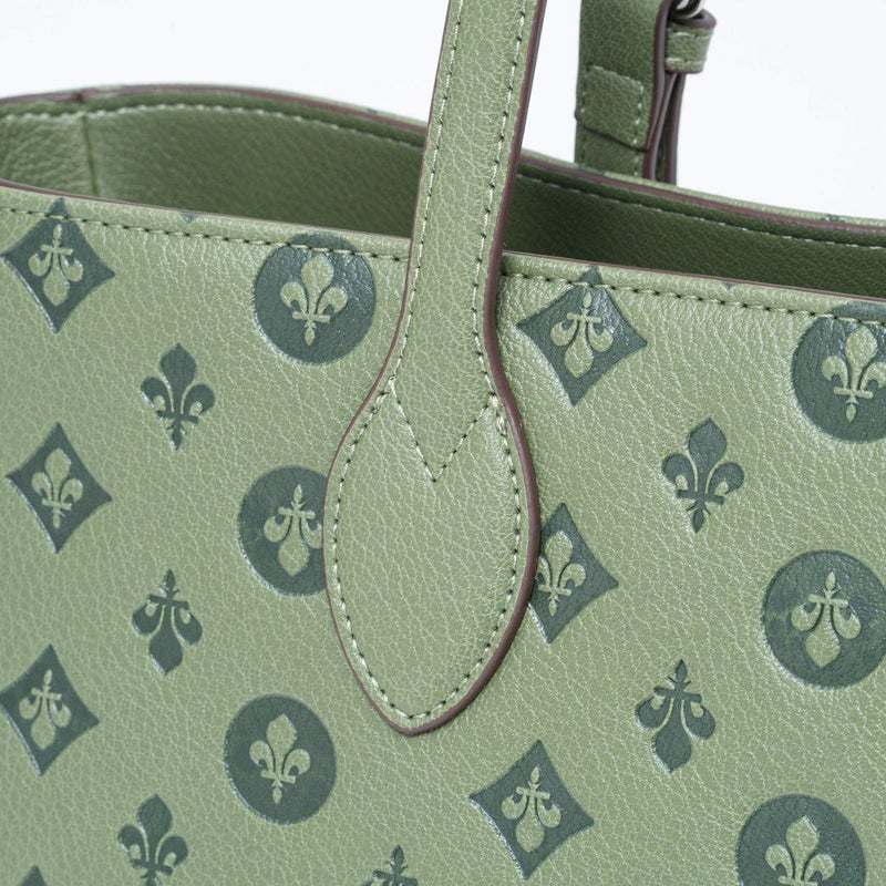 PATRICK COXリリーエンボス トート(L) グリーン