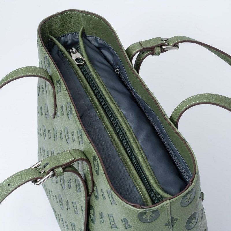 PATRICK COXリリーエンボス トート(L) グリーン