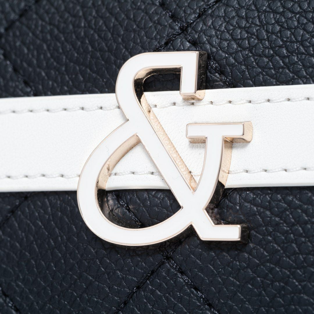 PINKY&DIANNE クラシックキルト 2WAYボストン ブラック