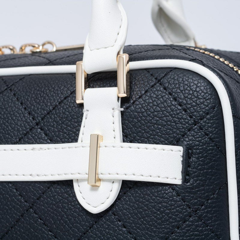 PINKY&DIANNE クラシックキルト 2WAYボストン ブラック