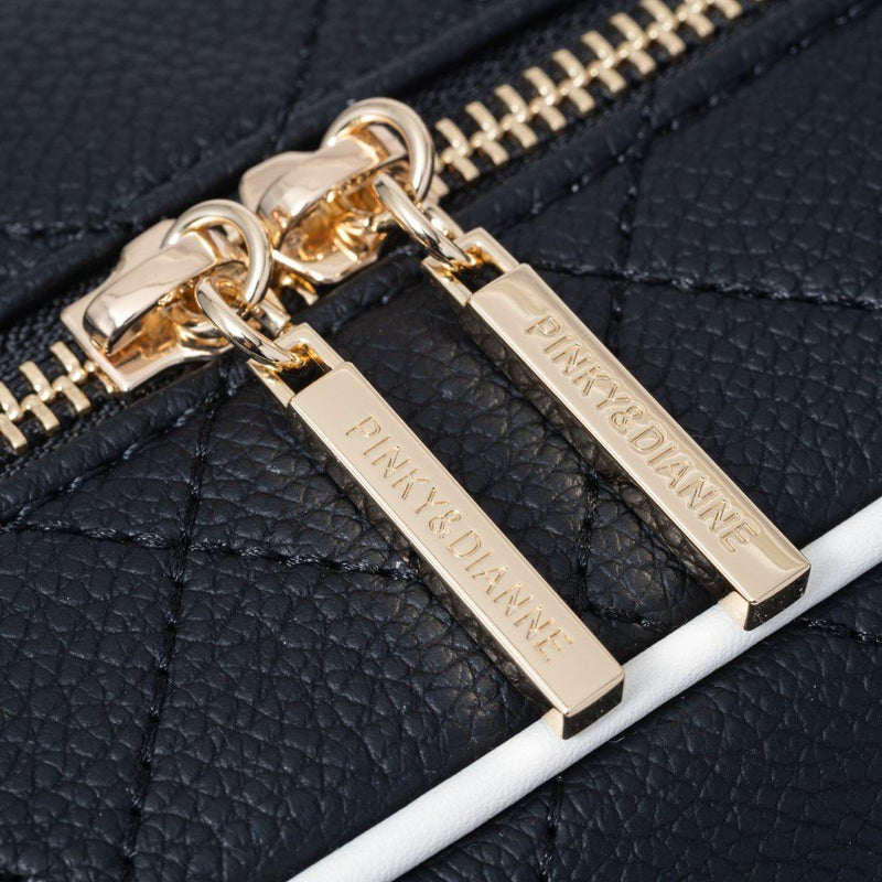 PINKY&DIANNE クラシックキルト 2WAYボストン ブラック