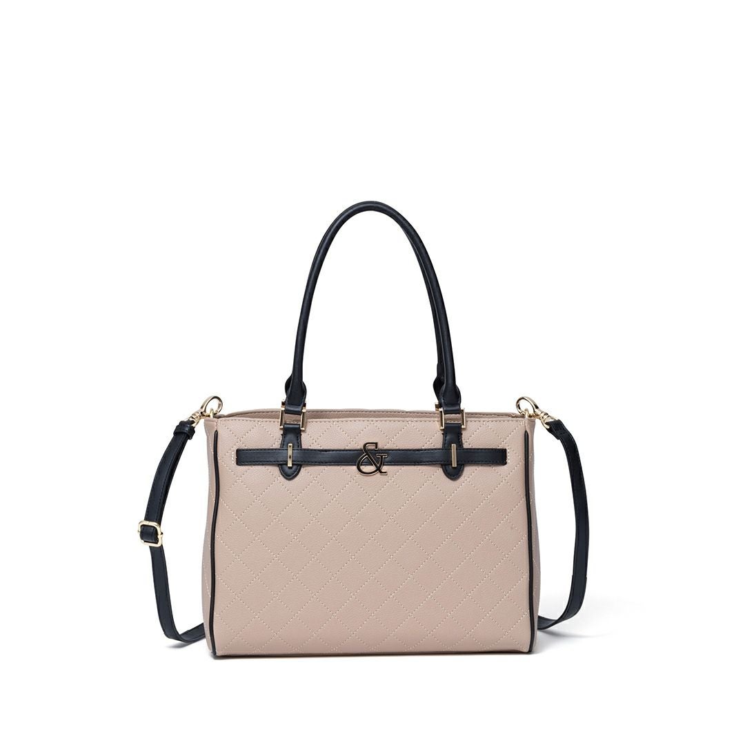 PINKY&DIANNE クラシックキルト 2WAYトート ベージュ