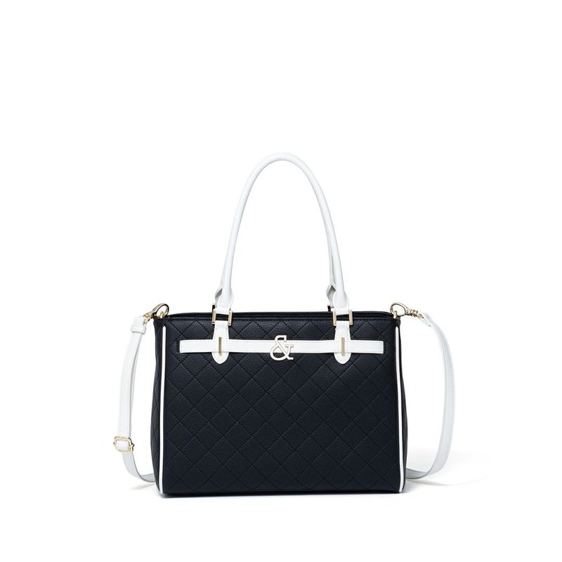 PINKY&DIANNE クラシックキルト 2WAYトート ブラック