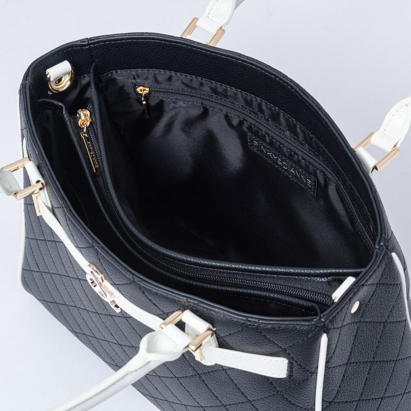 PINKY&DIANNE クラシックキルト 2WAYトート ブラック