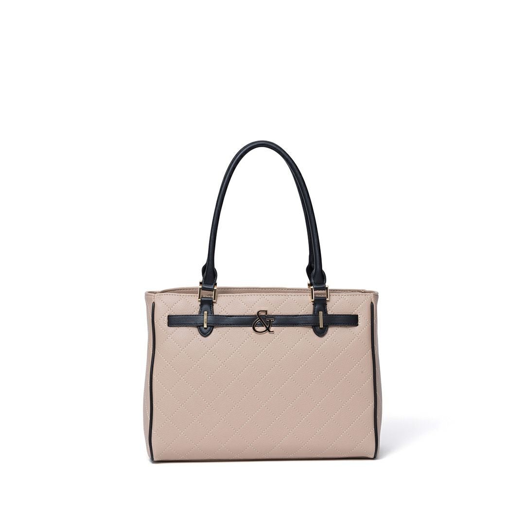 PINKY&DIANNE クラシックキルト 2WAYトート ベージュ