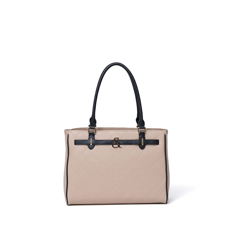 PINKY&DIANNE クラシックキルト 2WAYトート ベージュ