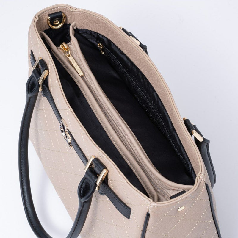 PINKY&DIANNE クラシックキルト 2WAYトート ベージュ